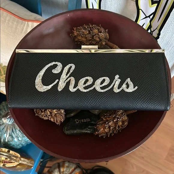 Black CHEERS Clutch - Picture 2 of 9
